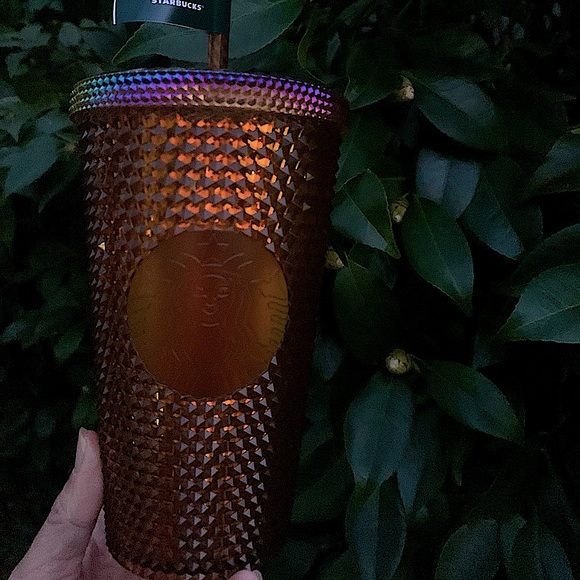 New Starbucks 2021 grande studded copper 16 oz tumbler - Picture 11 of 11